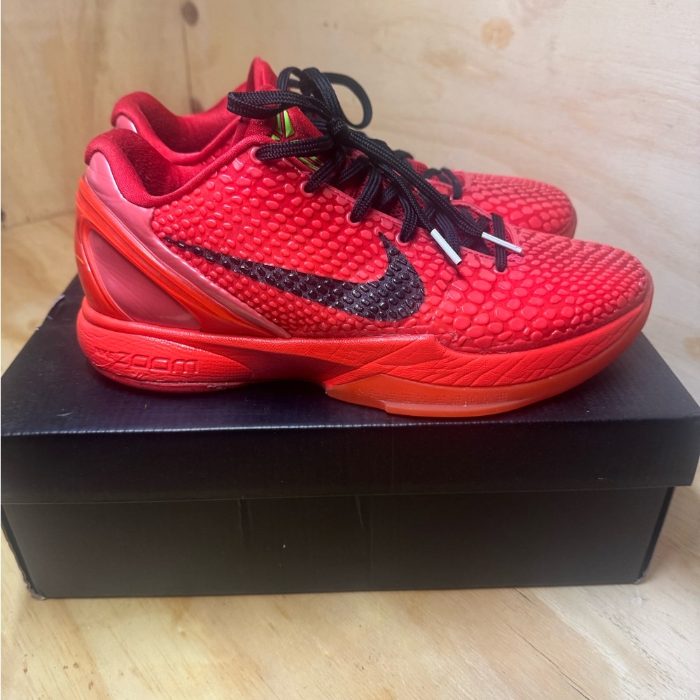 Nike Kids Red Basketball Shoes (i’ll switch the laces back to red)